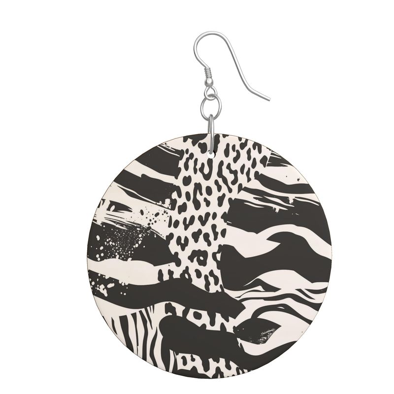 Wooden Earrings Organic Shapes