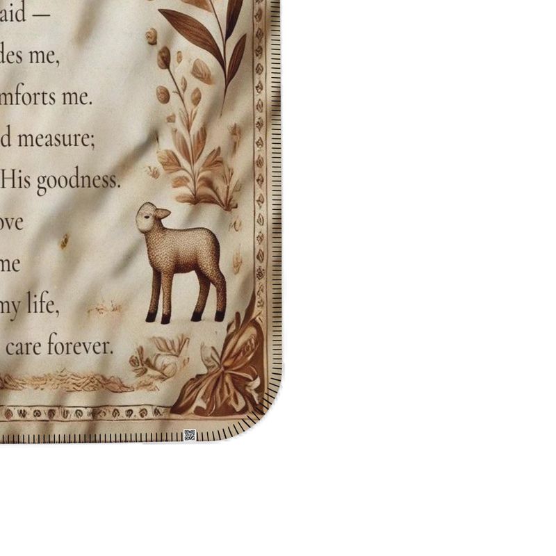 The Lord is my shepherd single layer blanket