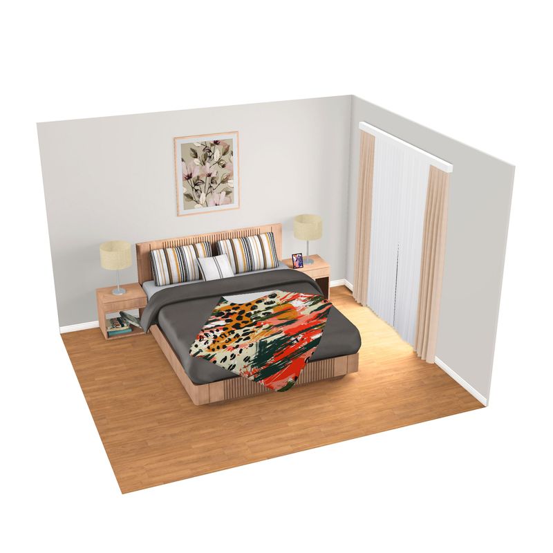 Wild Fusion – Abstract Animal Print Energy single layer blanket