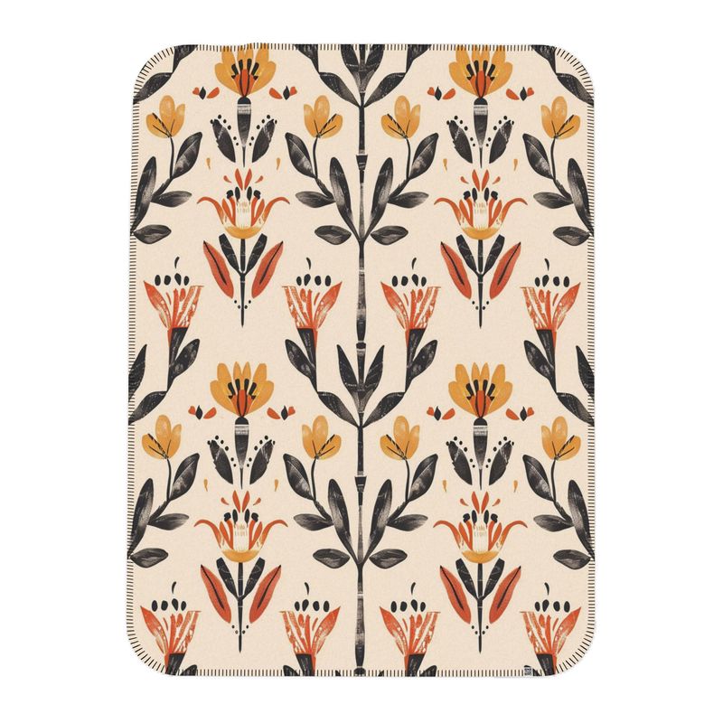 Folk Ember Bloom Single layer blanket