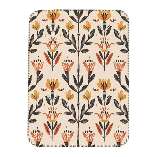 Folk Ember Bloom Single layer blanket