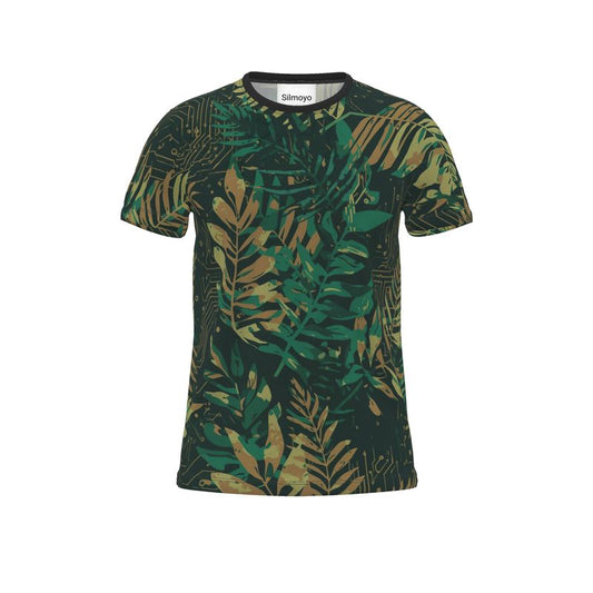 Tropical Jungle Unisex Cut And Sew All Over Print T-Shirt