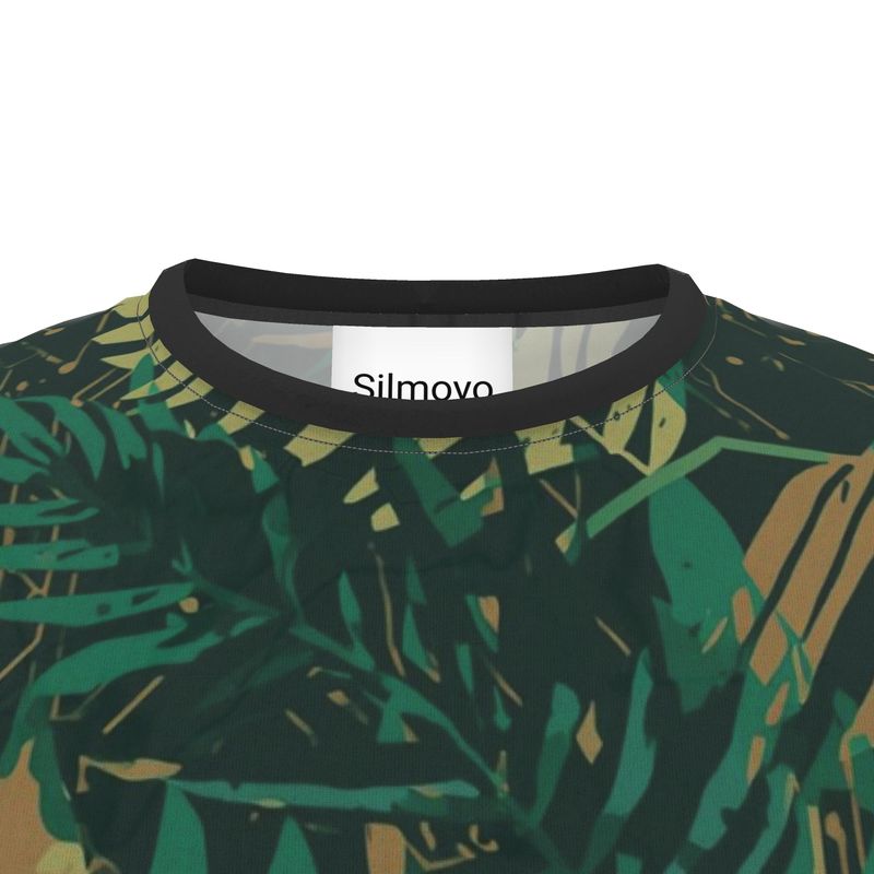 Tropical Jungle Unisex Cut And Sew All Over Print T-Shirt
