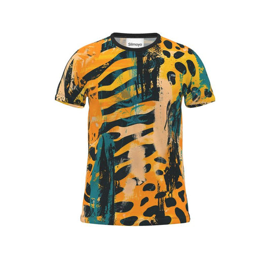 Abstract Safari Unisex Cut And Sew All Over Print T-Shirt