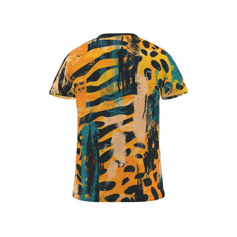 Abstract Safari Unisex Cut And Sew All Over Print T-Shirt