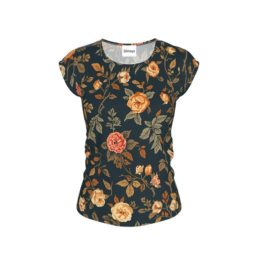 Midnight Blooms Ladies Loose Fit T-Shirt