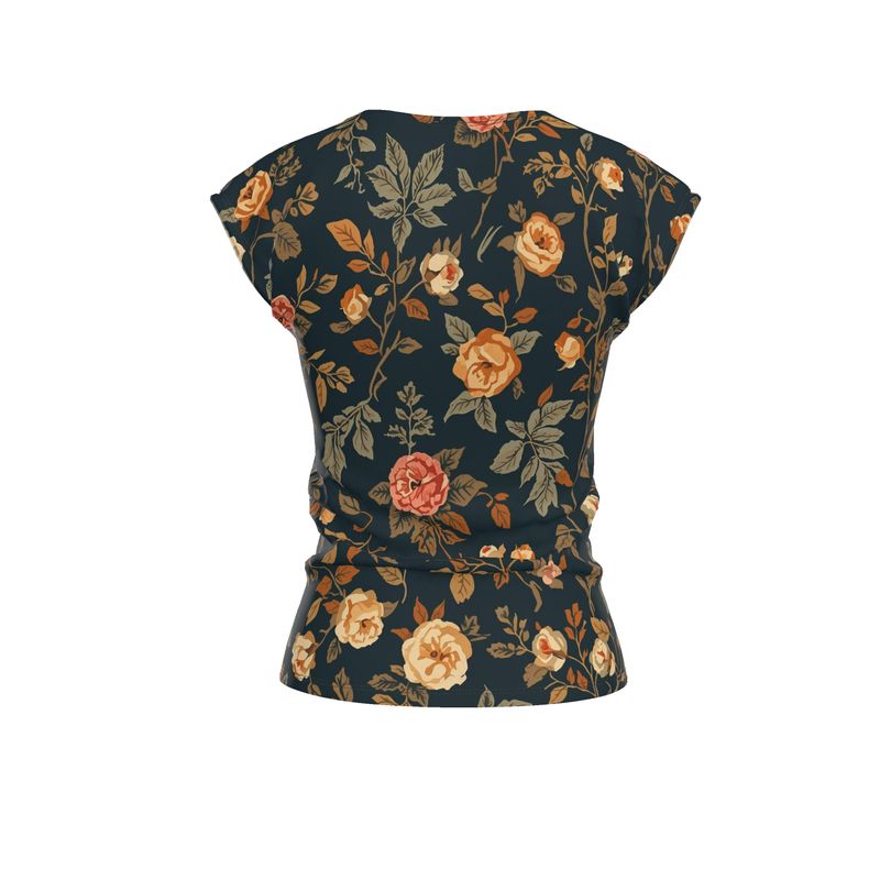 Midnight Blooms Ladies Loose Fit T-Shirt