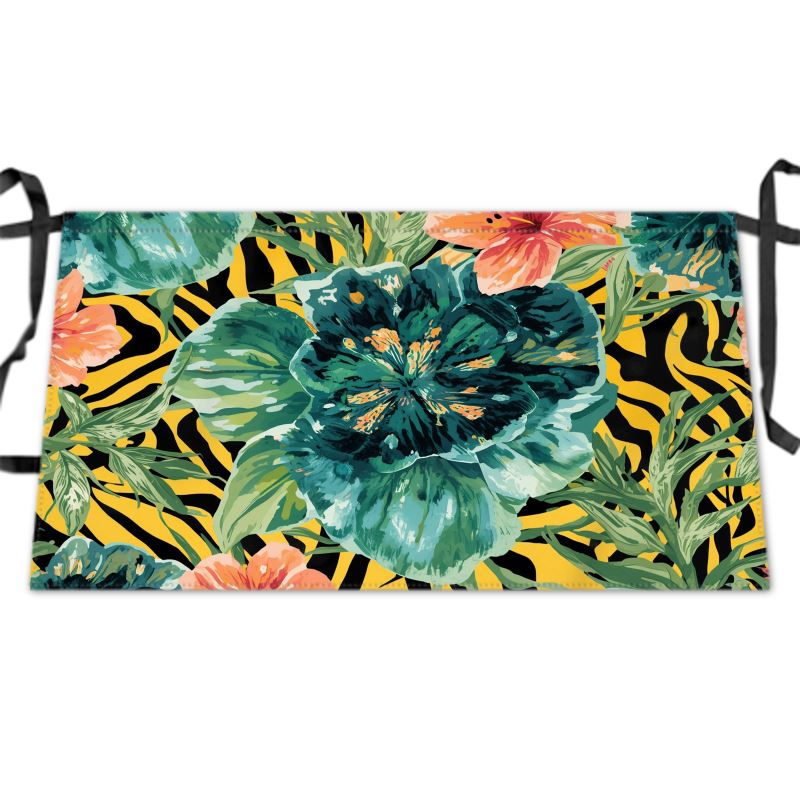 Zebra Jungle Flora Waist Apron