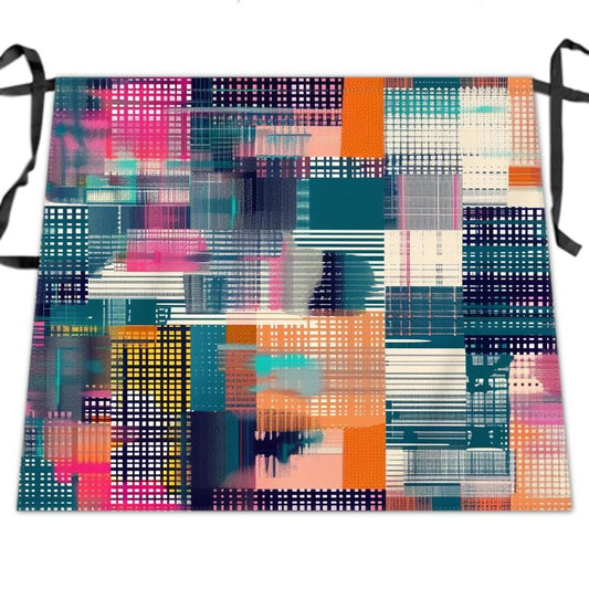 Urban Pixel Plaid Waist Apron