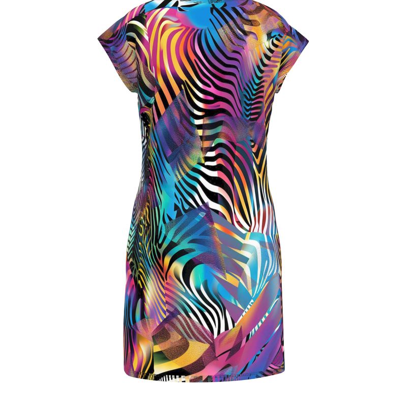 Neon Wildwave Ladies Tunic T-Shirt