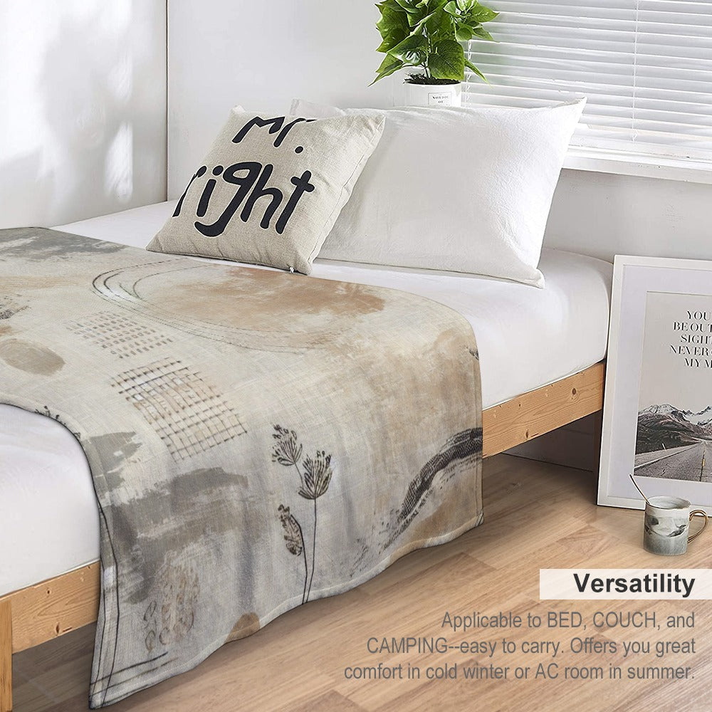 Rustling Fields Ultra-Soft Flannel Blanket Multiple Sizes