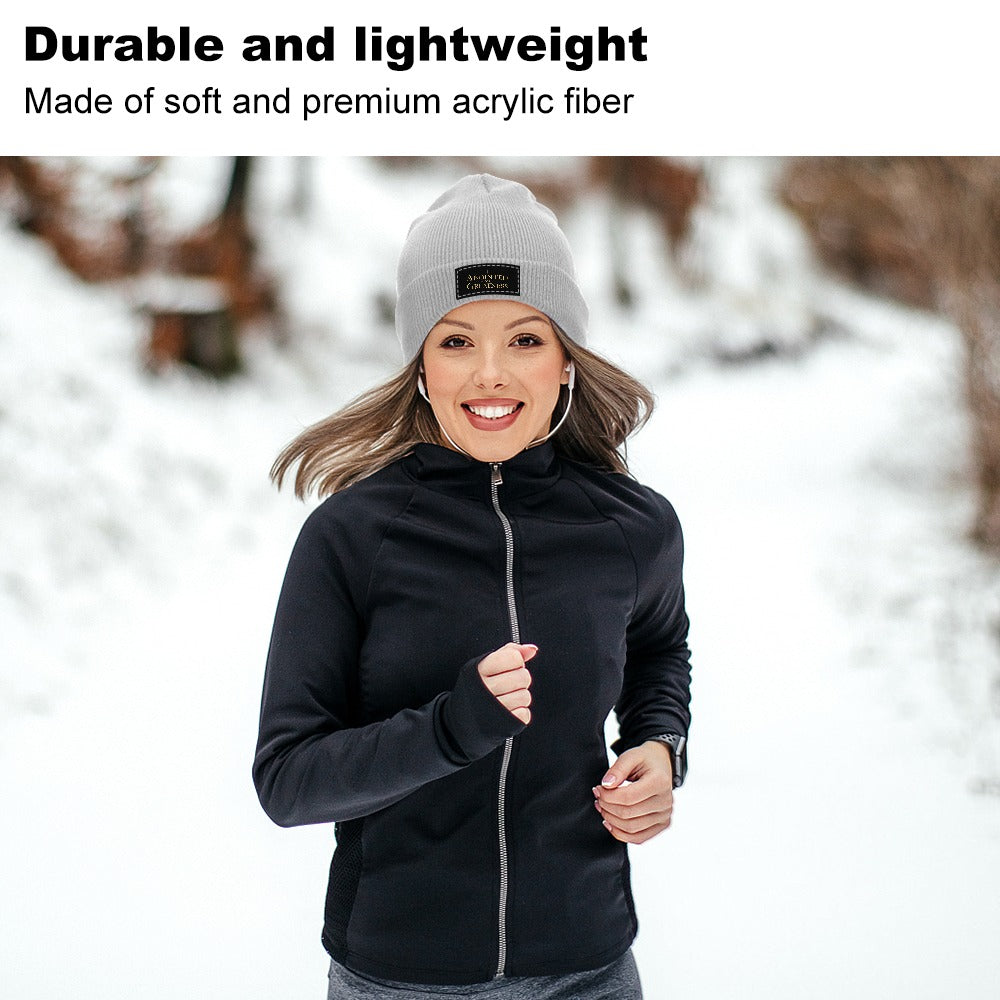 Anointed for Greatness Light Grey Knitted Cap