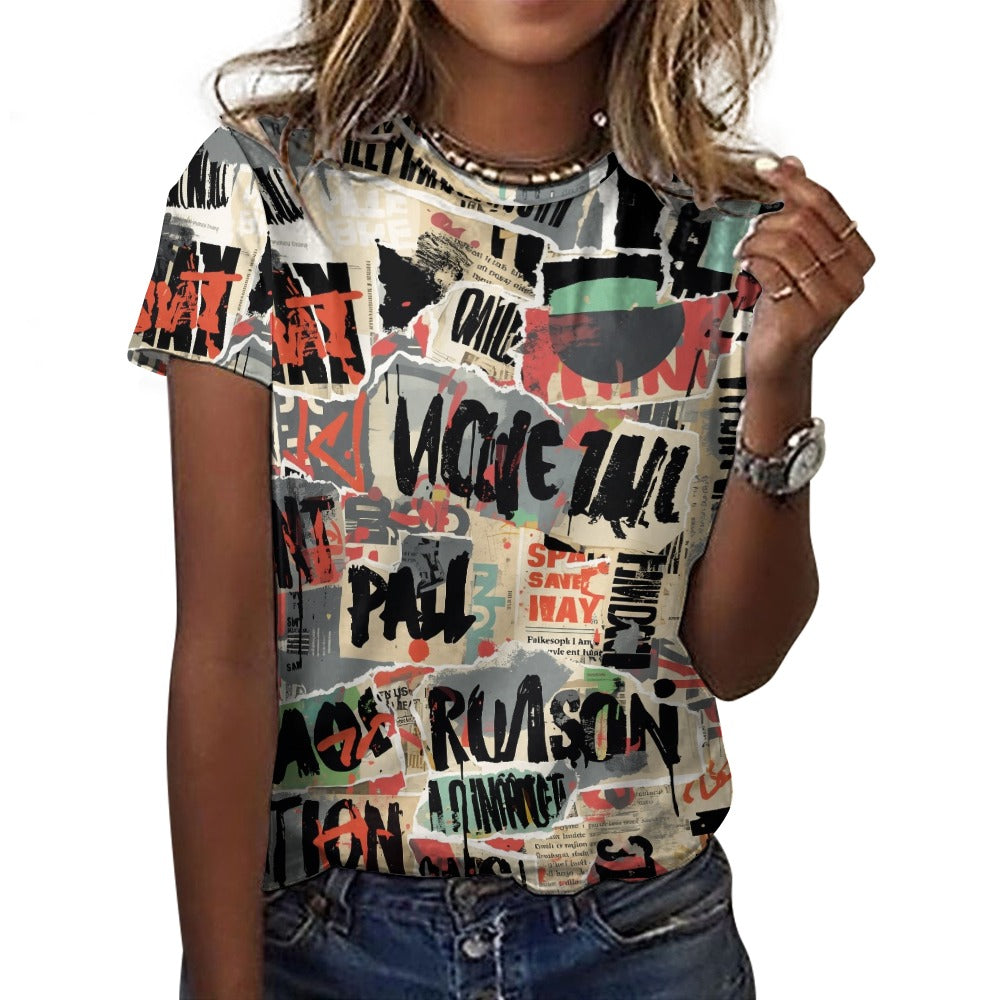 Street wall Overload Women's 100% Cotton T-Shirt