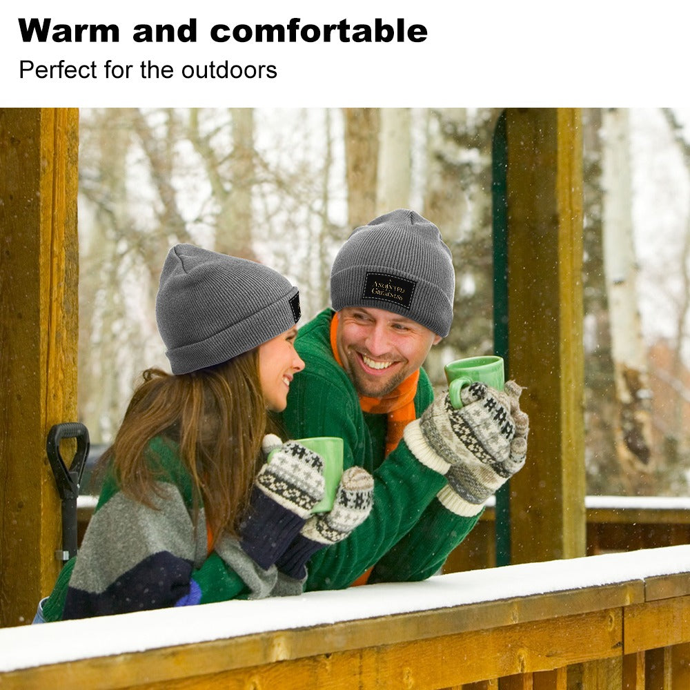 Anointed for Greatness Grey Knitted Cap