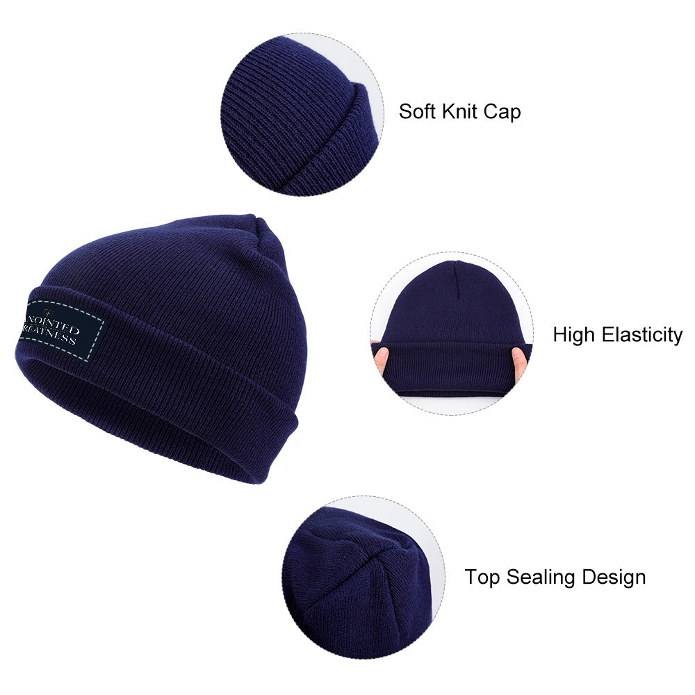Anointed for Greatness Navy Knitted Cap