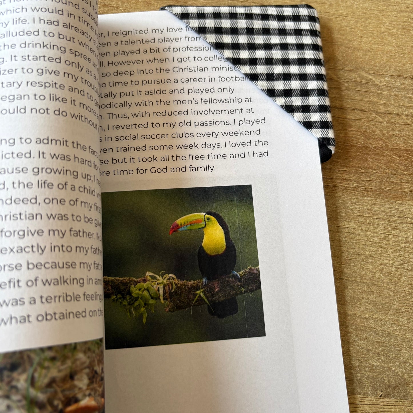 Handmade Cotton Corner Bookmark – 3.5" Square