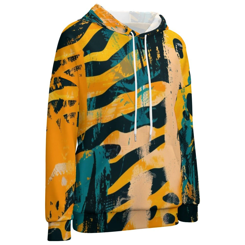 Savanna Graffiti Dropped Sleeve Hoodie