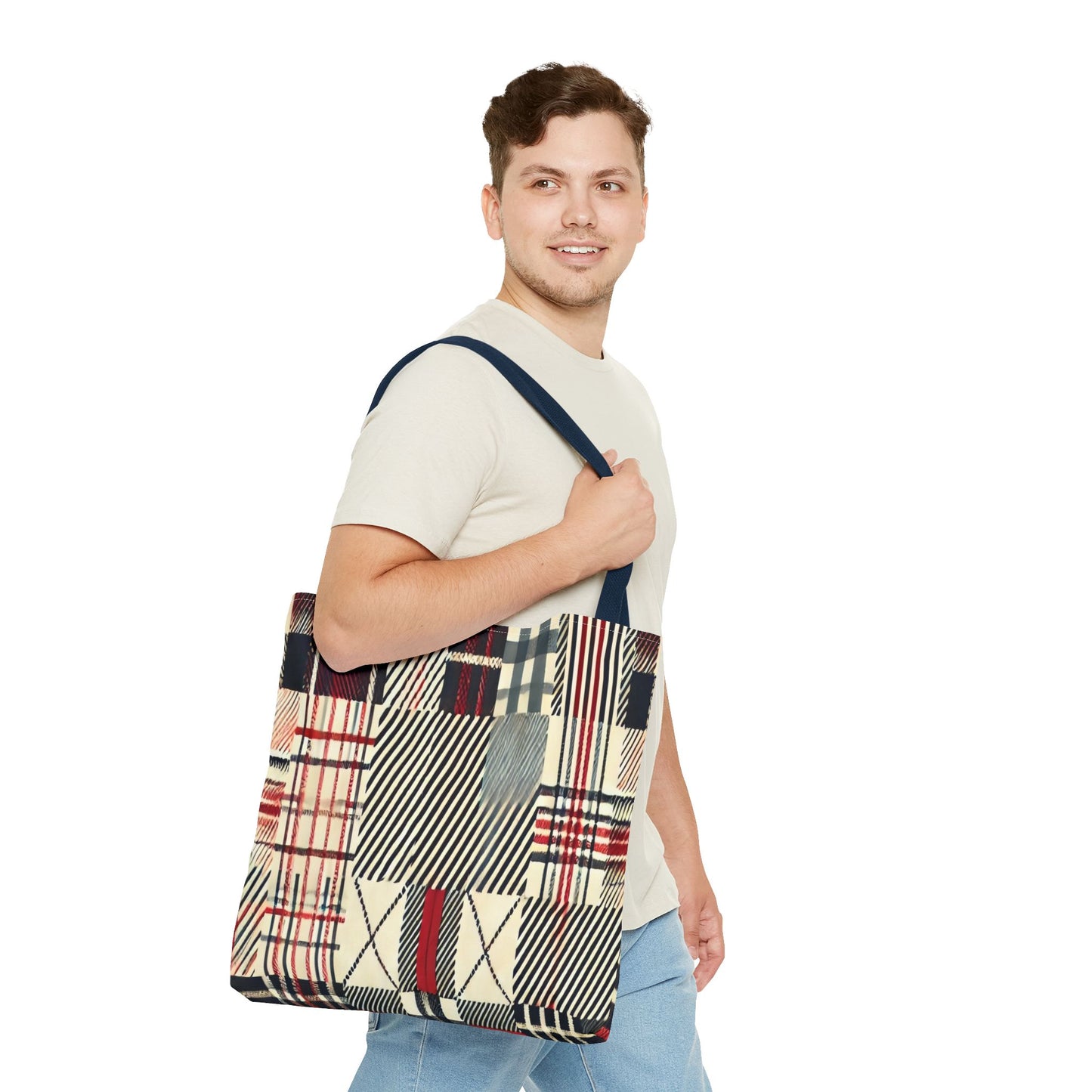 Chic Plaid Tote Bag | Casual Carryall, Fashion Accessory, Stylish Shopper, Gift for Her, Everyday Tote