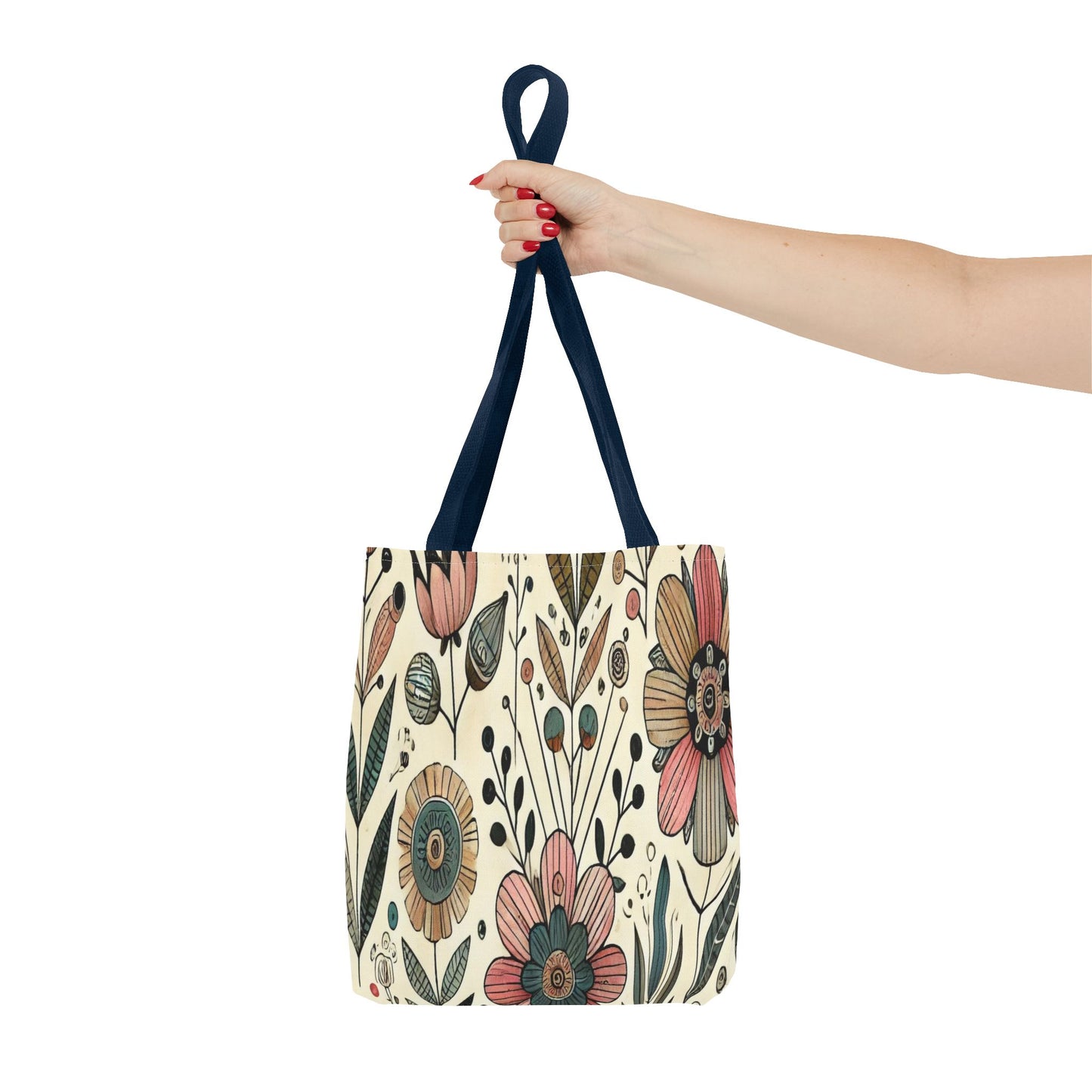 Floral Tote Bag - Stylish AOP Handbag, Eco-Friendly Shopping Bag, Boho Chic Purse, Gift for Her, Trendy Everyday Carryall