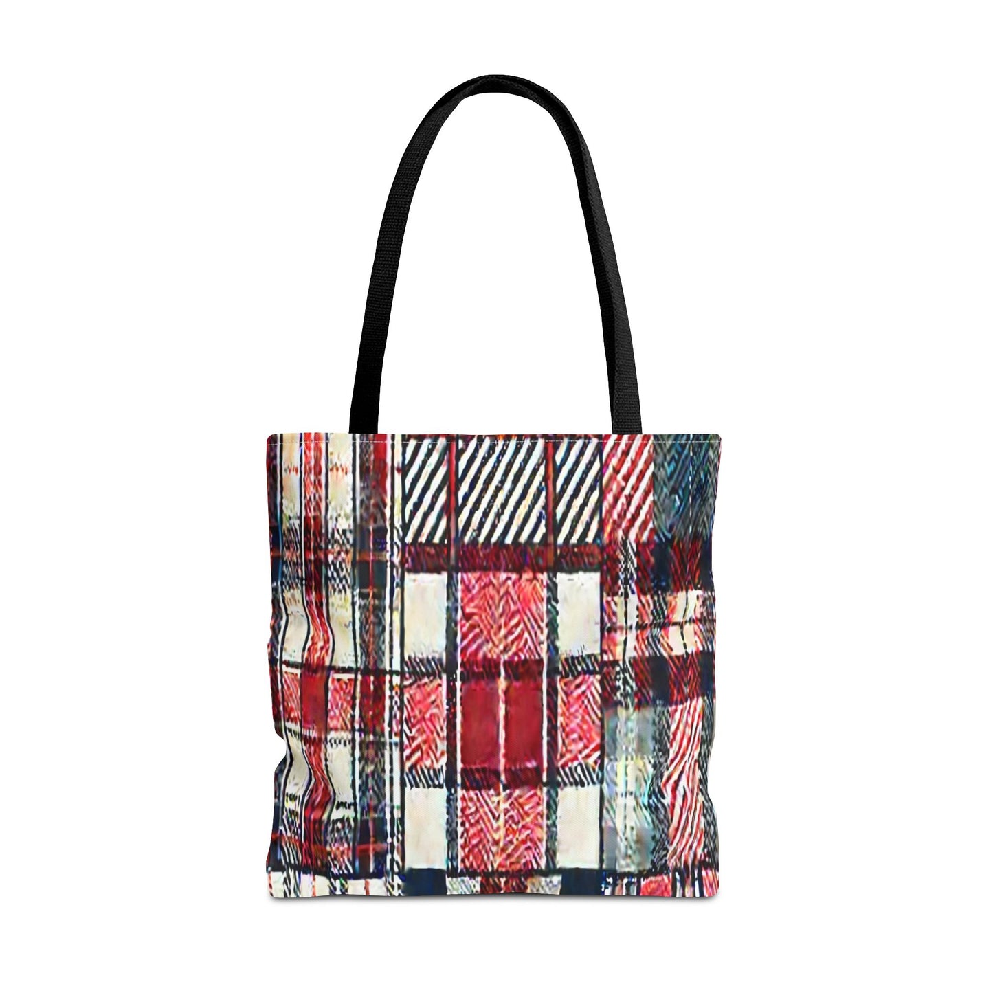 Cozy Plaid Tote Bag, Stylish Shopping Bag, Eco-Friendly Gift, Fall Accessory, Perfect for Everyday Use