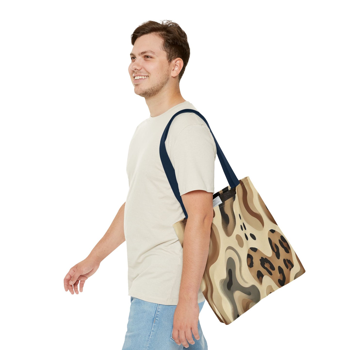 Stylish Abstract Tote Bag, Trendy Carryall, Chic Shopper, Animal Print Handbag, Ideal Gift for Fashion Lovers
