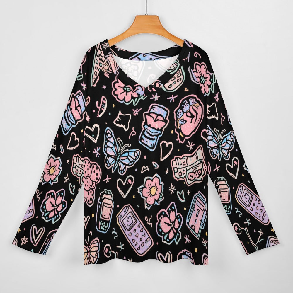 Women's Long sleeve loose tee