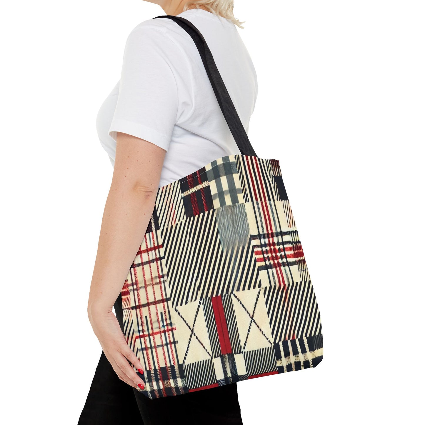 Chic Plaid Tote Bag | Casual Carryall, Fashion Accessory, Stylish Shopper, Gift for Her, Everyday Tote