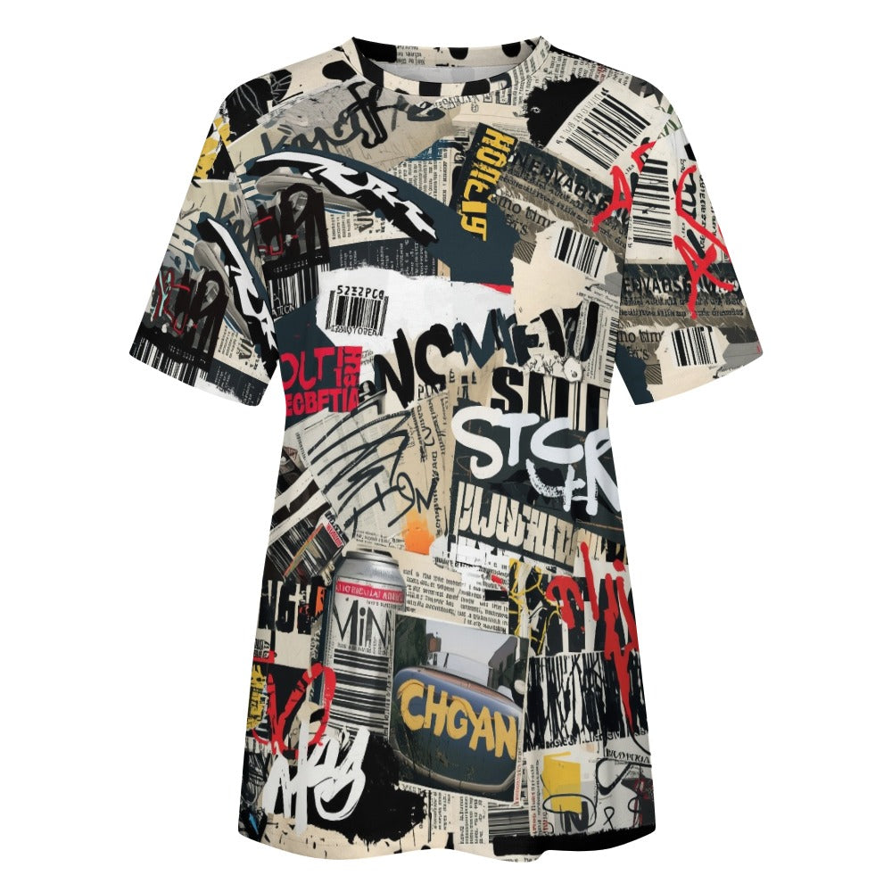Street code Collage Women's 100% Cotton T-Shirt