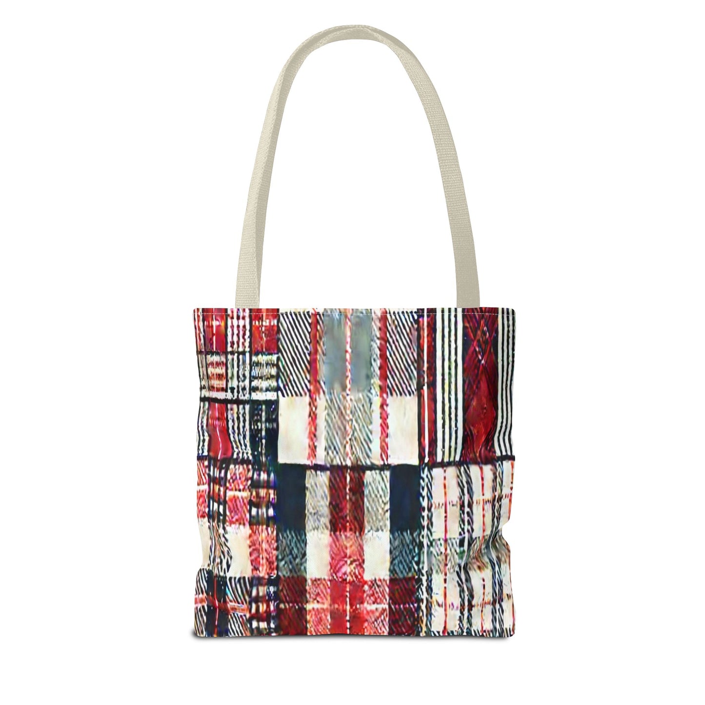 Cozy Plaid Tote Bag, Stylish Shopping Bag, Eco-Friendly Gift, Fall Accessory, Perfect for Everyday Use