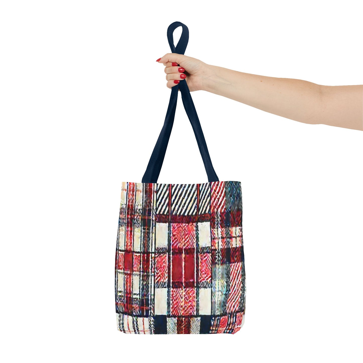 Cozy Plaid Tote Bag, Stylish Shopping Bag, Eco-Friendly Gift, Fall Accessory, Perfect for Everyday Use