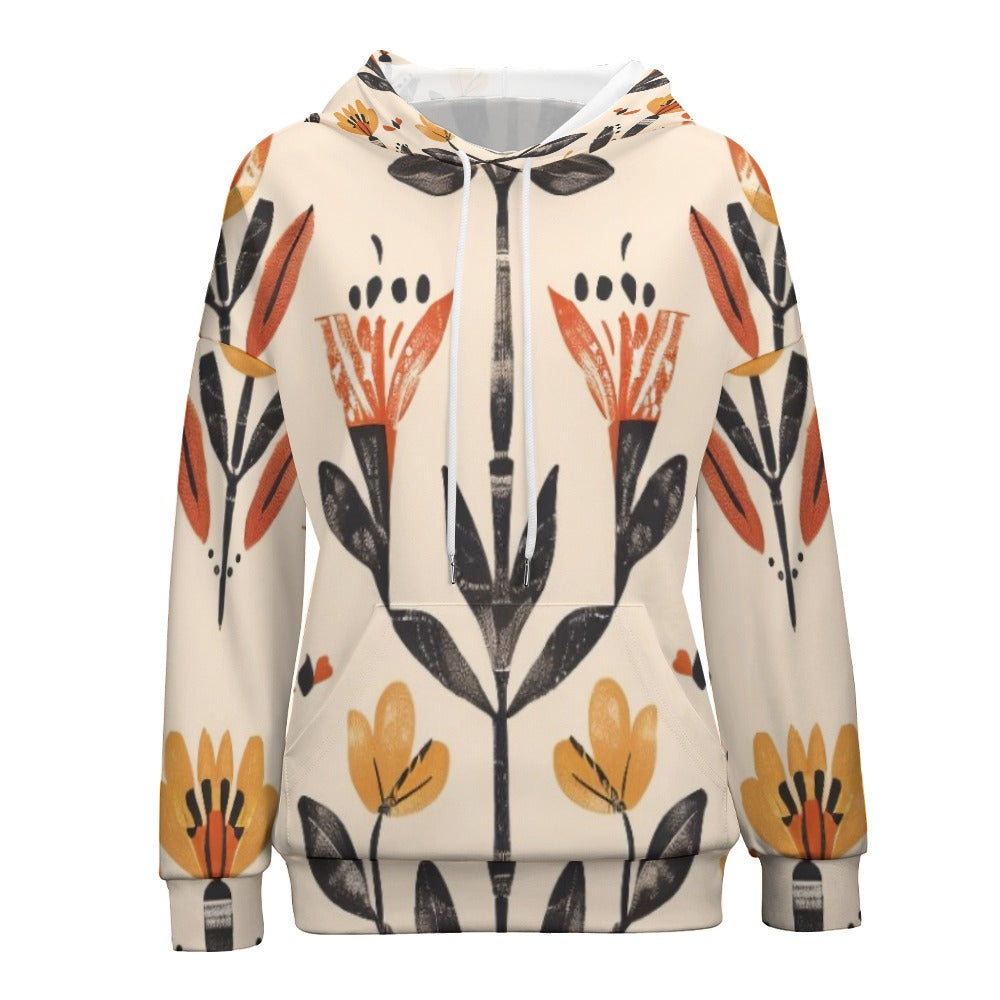 Folk Ember Bloom Dropped Sleeve Hoodie
