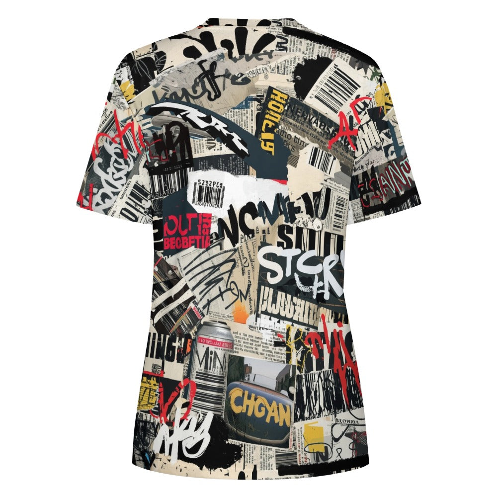 Street code Collage Women's 100% Cotton T-Shirt