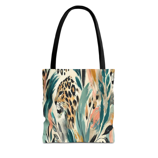 Boho Chic Tote Bag - Jungle Vibes, Eco-Friendly Carryall, Stylish Beach Bag, Perfect Gift for Animal Lovers, Trendy Summer Accessory