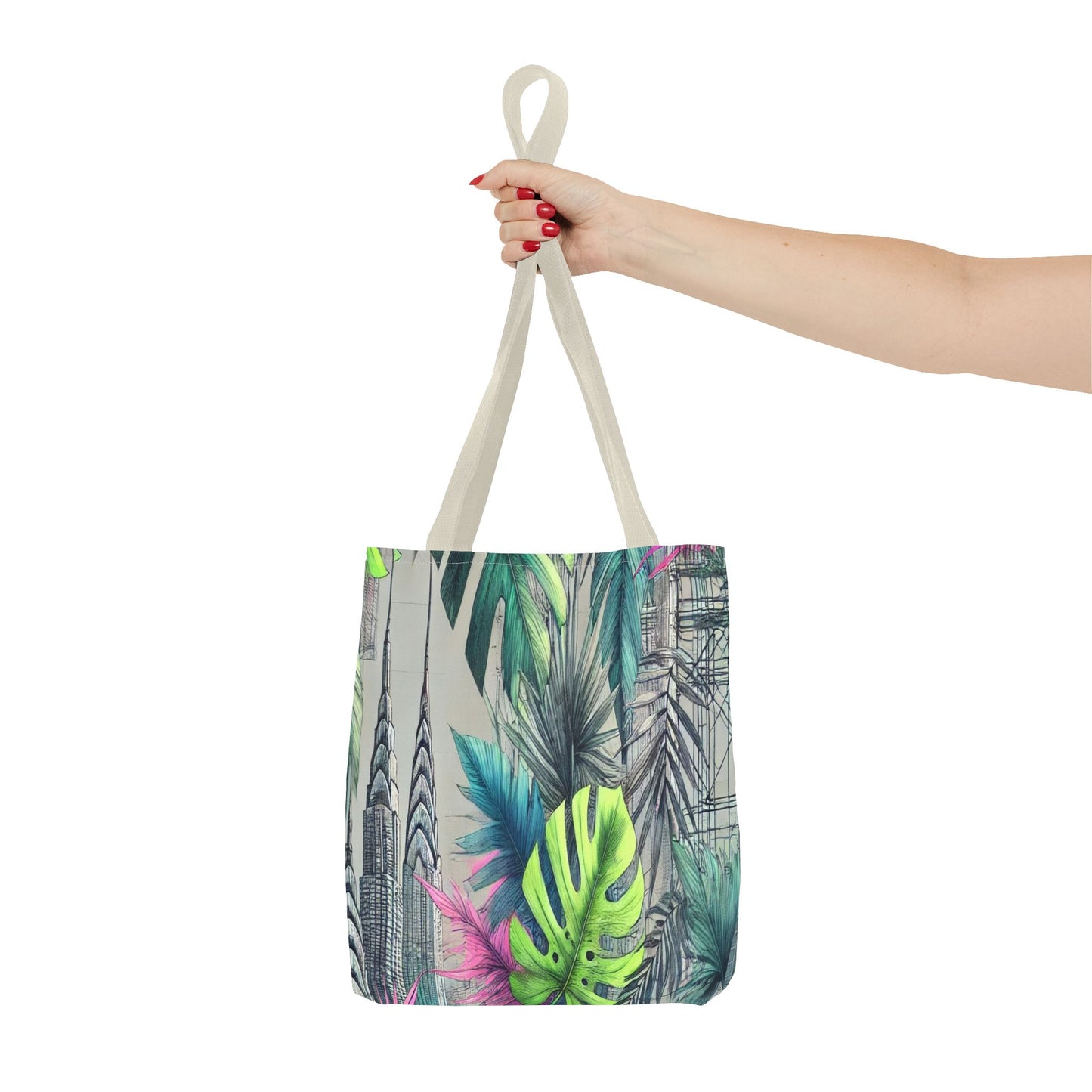 Tropical Leaf Tote Bag - Eco-Friendly Shopping Bag, Beach Bag, Floral Tote, Gift for Her, Summer Accessories