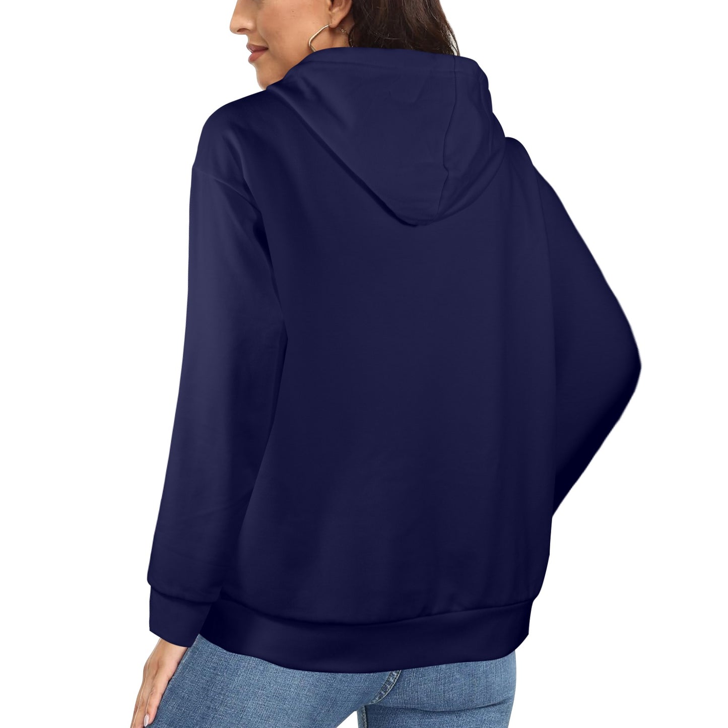 Navy blue Women's Fleece Full-Zip Hoodie