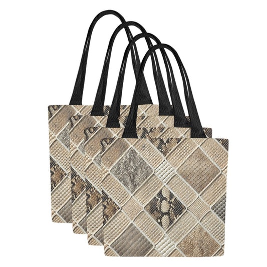 Canvas Tote Bag (Model1657) (Set of 4)