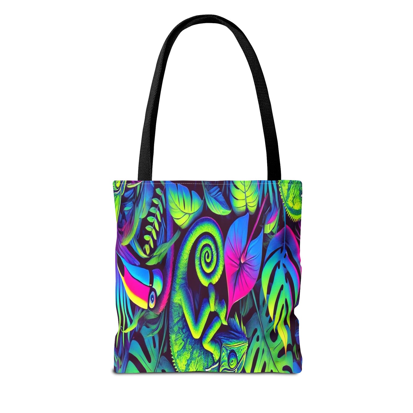 Colorful Tropical Tote Bag, Beach Bag, Eco-Friendly Shopping Carryall, Summer Vibes, Gift for Nature Lovers