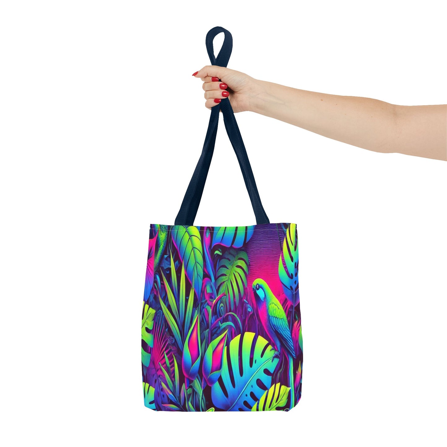 Colorful Tropical Tote Bag, Beach Bag, Eco-Friendly Shopping Carryall, Summer Vibes, Gift for Nature Lovers