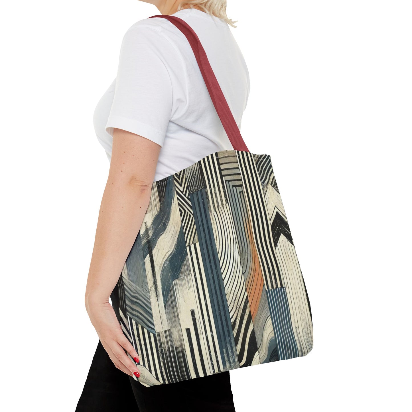 Chic Abstract Tote Bag, Stylish Eco-Friendly Carryall, Trendy Shopping Bag, Art-Inspired Handbag, Versatile Beach Tote, Modern Gift Idea