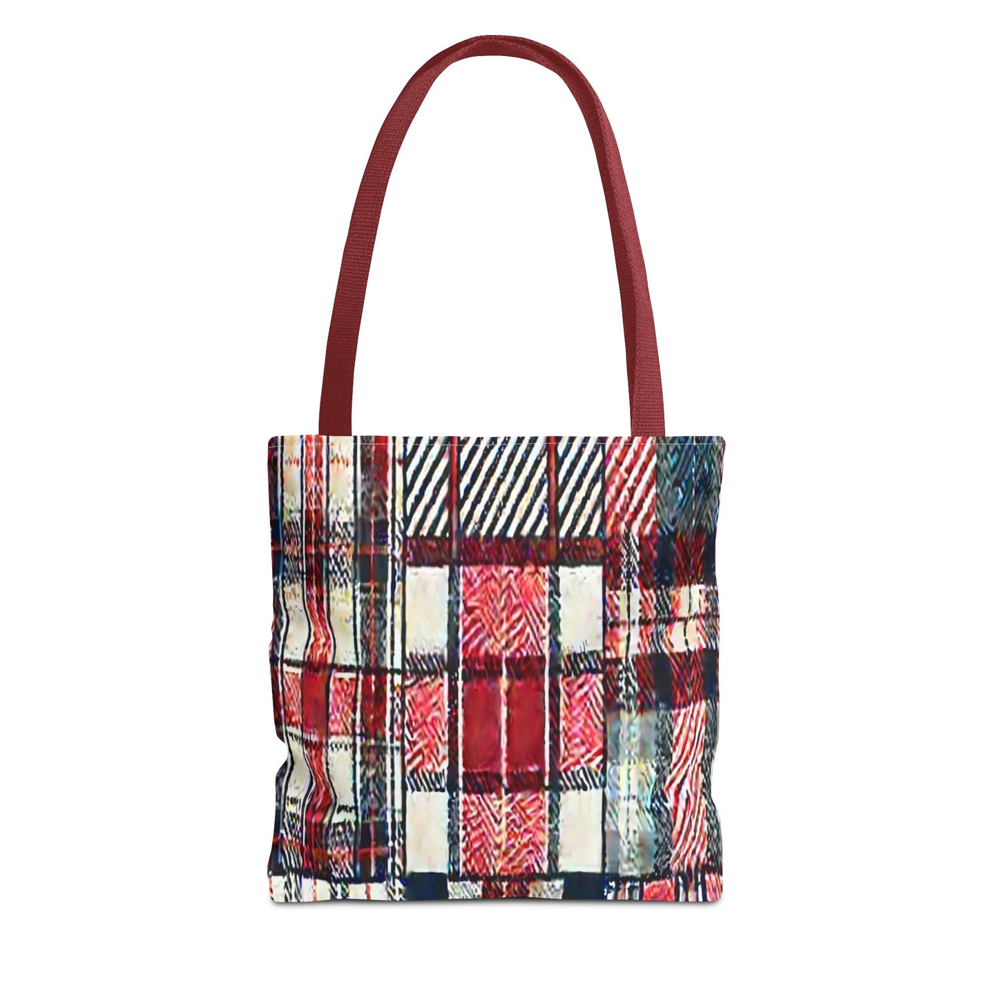 Cozy Plaid Tote Bag, Stylish Shopping Bag, Eco-Friendly Gift, Fall Accessory, Perfect for Everyday Use