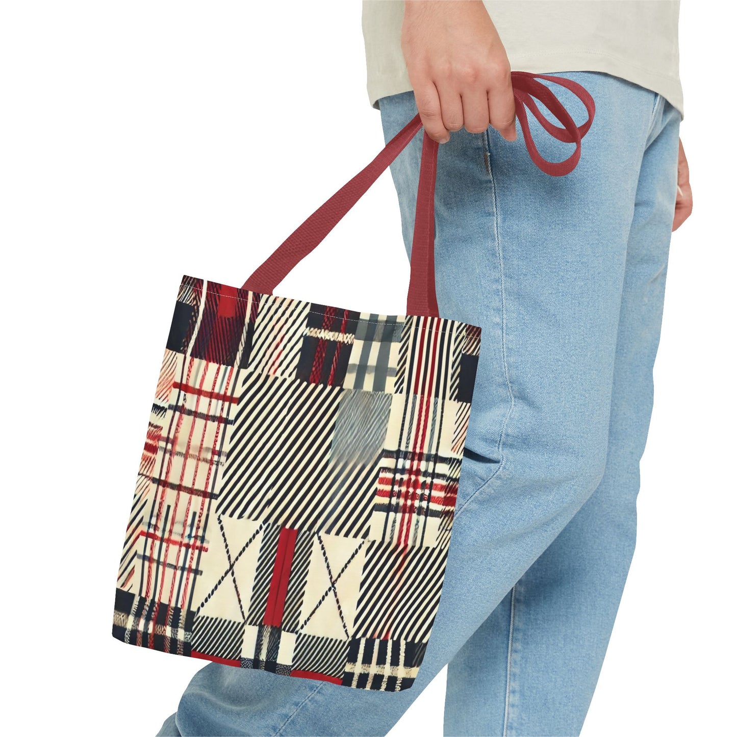 Chic Plaid Tote Bag | Casual Carryall, Fashion Accessory, Stylish Shopper, Gift for Her, Everyday Tote