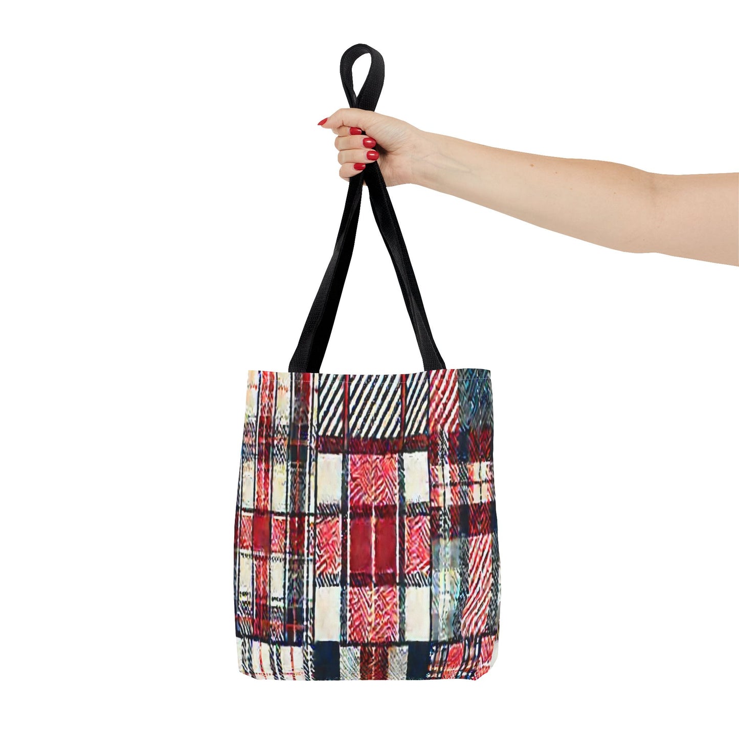Cozy Plaid Tote Bag, Stylish Shopping Bag, Eco-Friendly Gift, Fall Accessory, Perfect for Everyday Use
