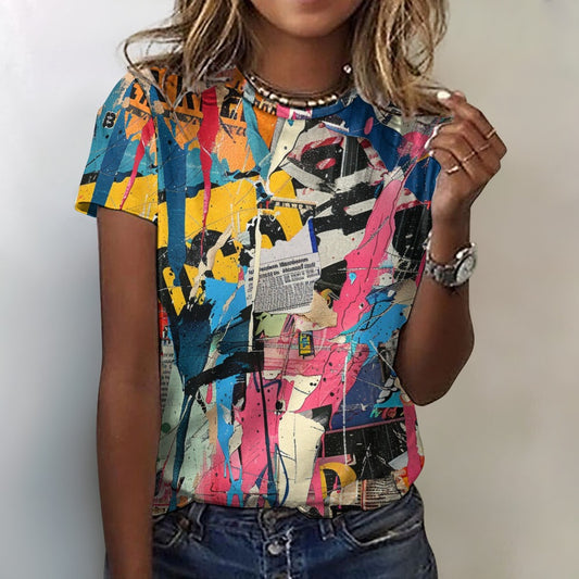 Neon Street Frenzy Women's 100% Cotton T-Shirt