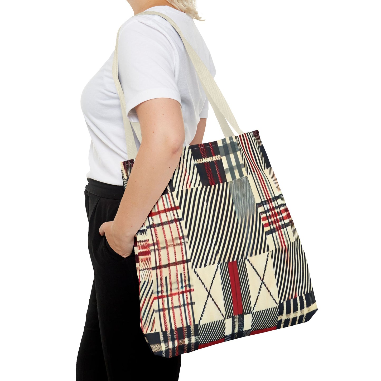 Chic Plaid Tote Bag | Casual Carryall, Fashion Accessory, Stylish Shopper, Gift for Her, Everyday Tote