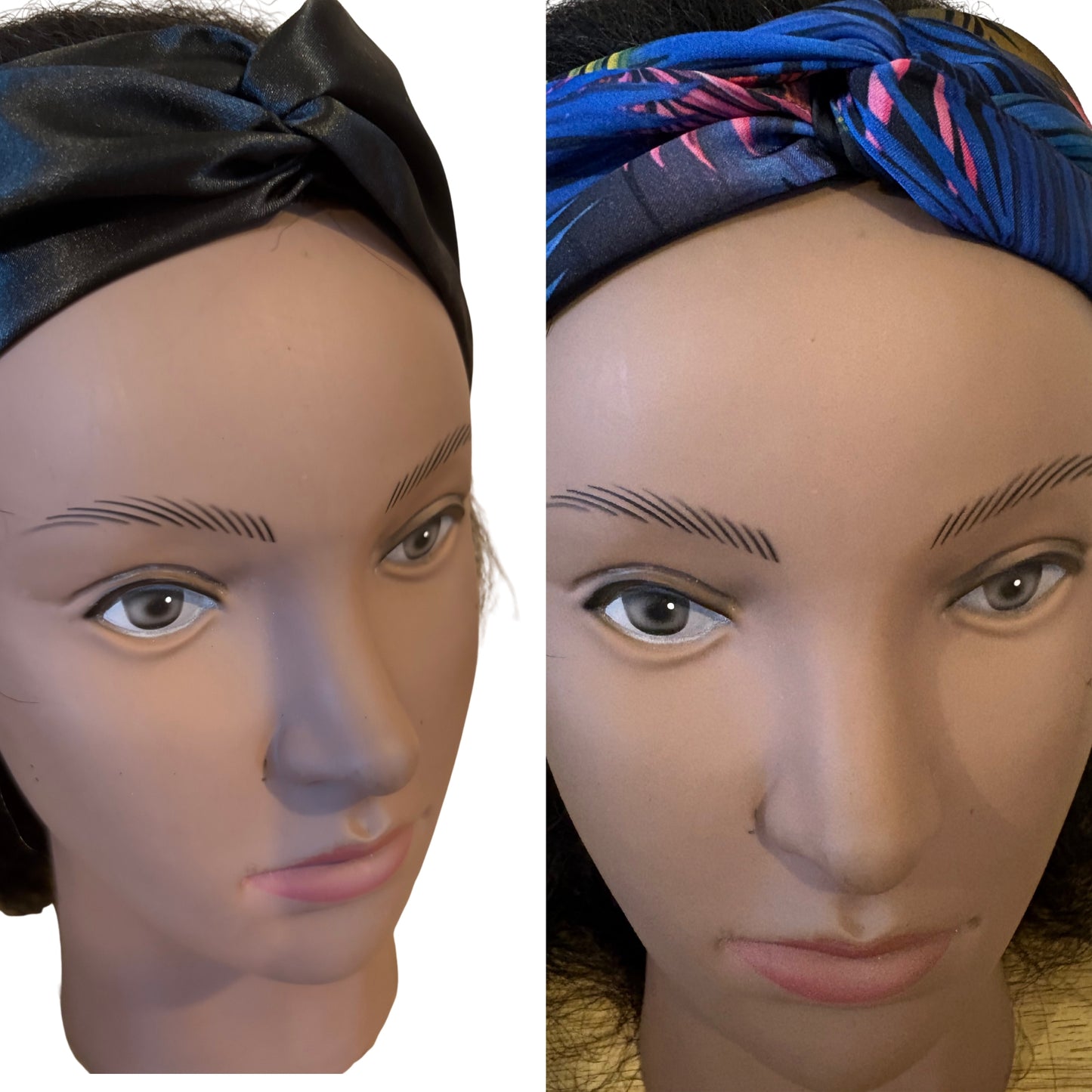 Handmade Satin Twisted Headband Set – Pack of 2 (3 Variations)