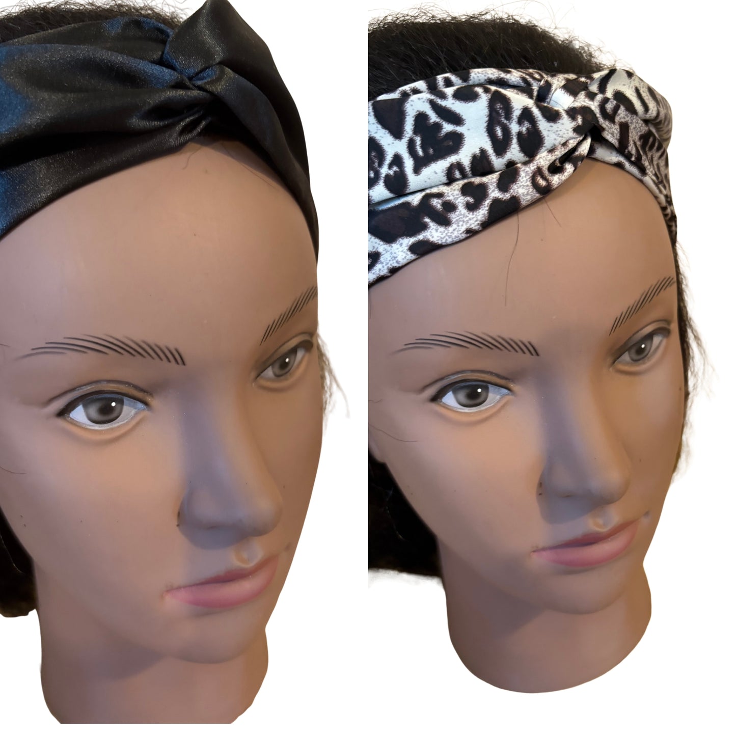 Handmade Satin Twisted Headband Set – Pack of 2 (3 Variations)