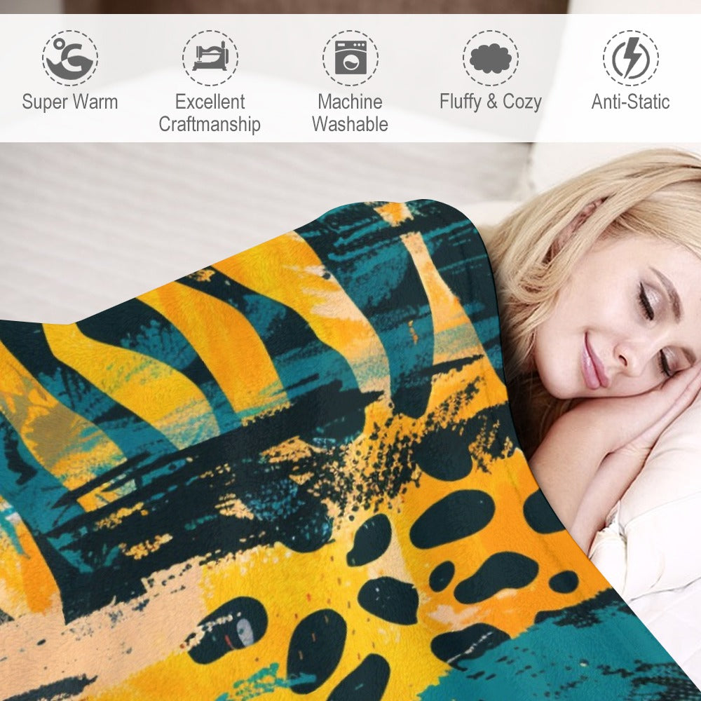 Ultra-Soft Flannel Blanket Multiple Sizes