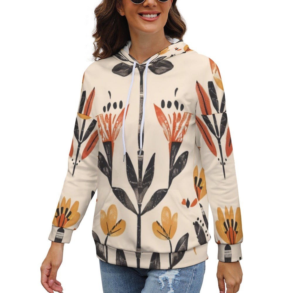 Folk Ember Bloom Dropped Sleeve Hoodie