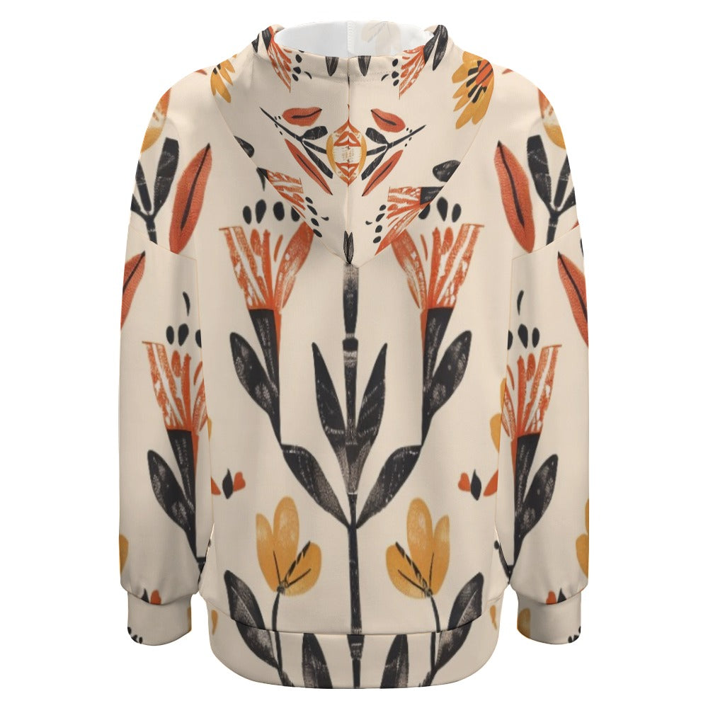 Folk Ember Bloom Dropped Sleeve Hoodie