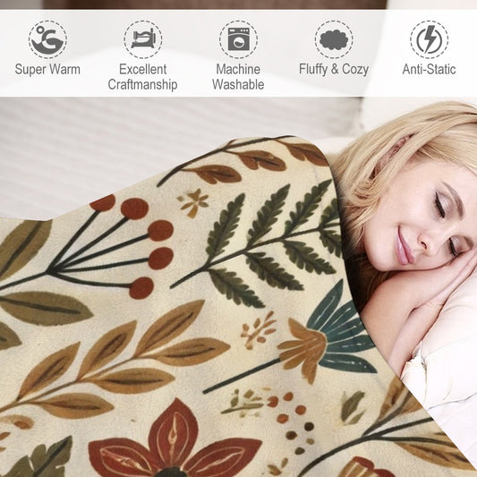 Hearth & Herb Ultra-Soft Flannel Blanket Multiple Sizes